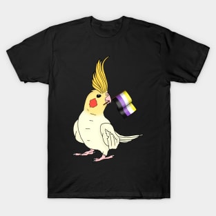 Non-Binary Pride Cockatiel T-Shirt